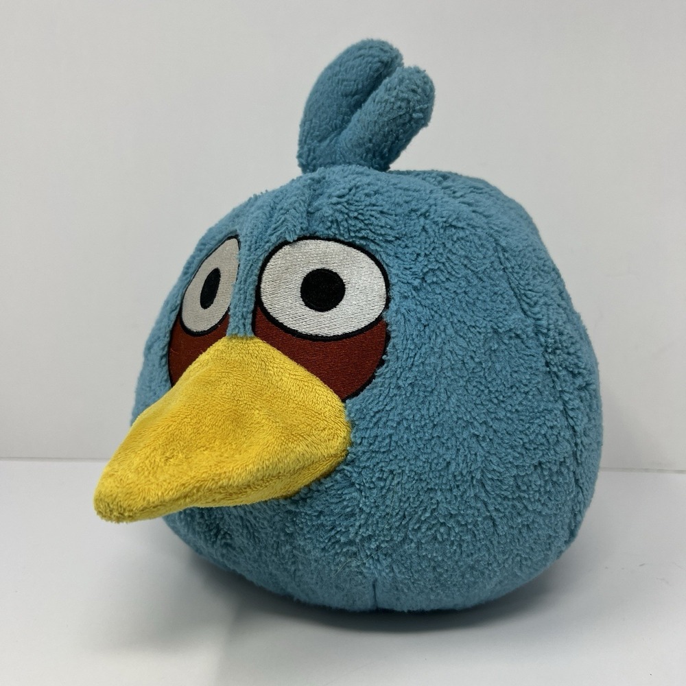 Commonwealth Angry Birds Blue Jay Plush 7 Inch Stuffed Animal Toy Soft Cute